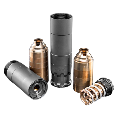 Rugged Suppressors Obsidian9 – 9mm Luger, 1.37", Black Cerakote (OBS0009)