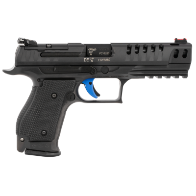 Walther Arms PPQ Q5 Match 9mm Luger 15+1 5" Black Polygonal Rifled Barrel, Matte Black Tenifer Optic Cut/Serrated Steel Slide