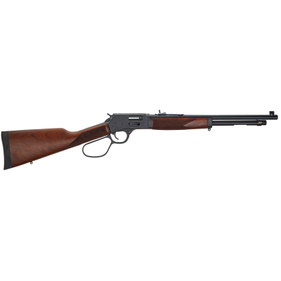 Henry Big Boy Carbine Side Gate 45 Colt (LC) Caliber with 7+1 Capacity, 16.50" Barrel, Overall Blued Metal Finish & American Walnut Stock, Right Hand (Full Size)