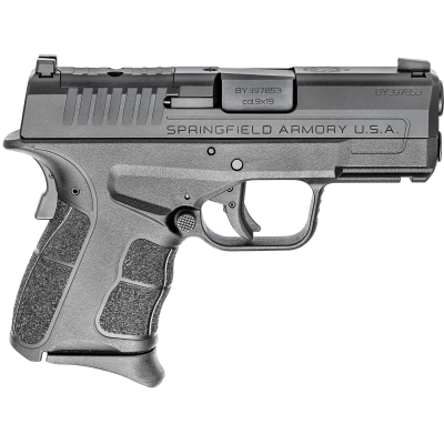 Springfield Armory XD-S Mod.2 OSP 9mm Luger 9+1/7+1, 3.30" Black Melonite Steel Barrel, Black Melonite Optic Ready/Serrated Steel Slide, Black Polymer Frame w/Picatinny Rail, Black Textured Polymer Grip, Manual Thumb Safety, Right Hand