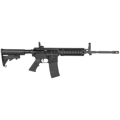 Colt Mfg Monolithic Carbine 5.56x45mm 30+1 16.10" Matte Black Government Profile Barrel, Matte Black Steel Receiver, A2 Front/Magpul MBUS Rear Sights, Black Synthetic M4 Style Stock Black Polymer Grip