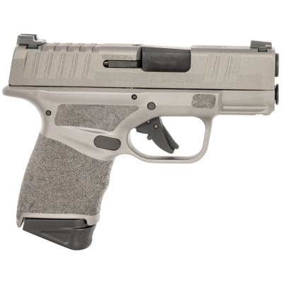 Springfield Armory Hellcat Micro-Compact 9mm Luger 11+1/13+1, 3" Black Melonite Steel Barrel, Tungsten Gray Cerakote Serrated Slide, Tungsten Gray Cerakote Polymer Frame w/Picatinny Rail & Adaptive Texture Grip
