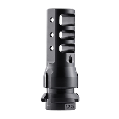 Dead Air DA101 KeyMount Muzzle Brake – 1/2"-28 Threads, 2.60" OAL, Black Steel