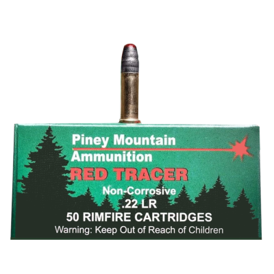 Piney Mountain Red Tracer Non Corrosive 22 LR 40gr Lead Round Nose 50rd Box