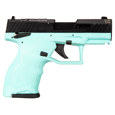 Taurus TX22C Compact Frame 22 LR 13+1, 3.60" Matte Black Steel Threaded Barrel, Black Hard Coat Anodized Lightening Cut/Optic Ready