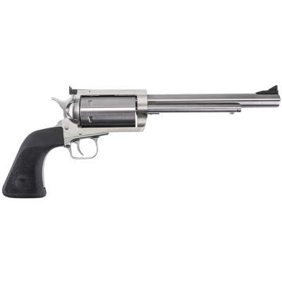 Magnum Research BFR303076 BFR Extra Large 30-30 Win 6 Shot 7.50" Brushed Rifled Steel Barrel & Cylinder, Stainless Steel Frame, Black Hogue Rubber Grip, Exposed Hammer