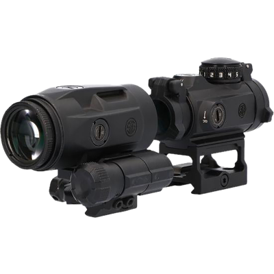 Sig Sauer Electro-Optics Romeo-MSR Gen II Combo Kit 1x/3x 20mm/22mm 2 MOA Red Dot Juliet 3 Micro Magnifier