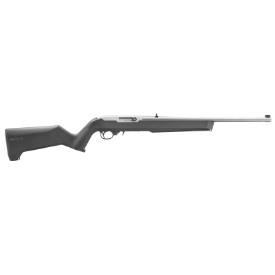Ruger 10-22 Carbine 22 LR 10+1, 18.50" Clear Satin Stainless Steel Barrel, Drilled & Tapped Stainless Steel Receiver, Black Textured Magpul MOE X-22 w/M-LOK Synthetic Stock