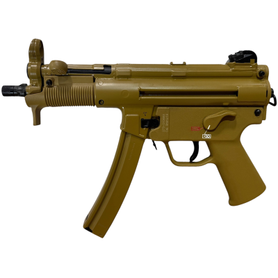 HK 9mm Luger 30+1 4.53" Black Navy-Style Threaded Barrel, Flat Dark Earth Earth Cerakote Steel Receiver & Frame, FDE Polymer Grip, 2 Magazines