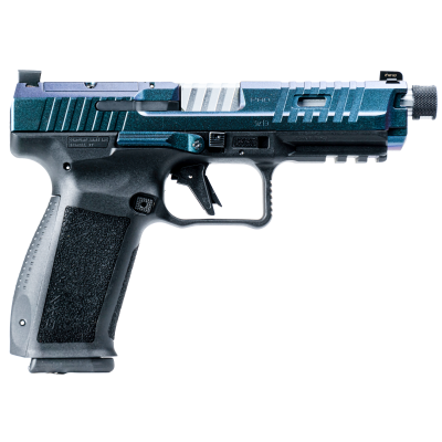 Canik | HG8342SB-N Mete Pro | 9mm | 5" Chrome Threaded Barrel | 18+1 | Black Frame | RMRcc Footprint