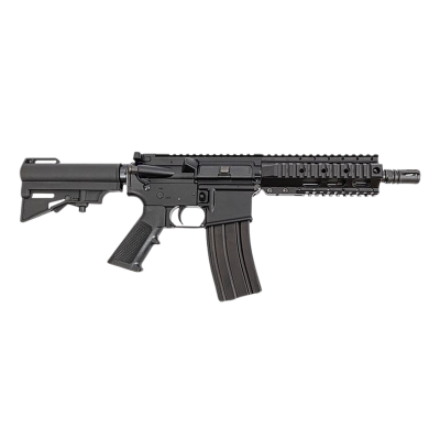 Dpms Panther Arms DP51655207131 Kitty Kat 5.56 NATO 30+1 7.50" Black Phosphate Threaded Barrel, Black Hardcoat Anodize Aluminum Receiver w/Quad Picatinny Rail, Black Polymer Adj CAR Brace