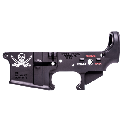 Spike's Tactical Calico Jack Stripped Multi-Cal Lower Receiver - AR-15