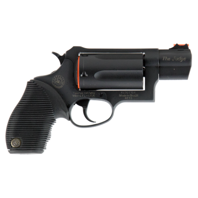 Taurus Judge Public Defender 45 Colt (LC) Caliber or 2.50" 410 Gauge with 2.50" Barrel, 5rd Capacity Cylinder, Overall Matte Black Oxide Finish Steel & Black Ribber Grip