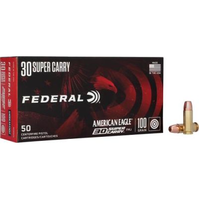 Federal Ae 30 Super Carry - 100gr Fmj 50rd 20bx-cs