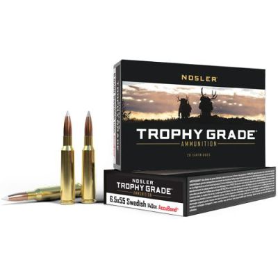 Nosler Trophy 6.5x55 Swedish Mauser 140gr Accubond 20rd Box