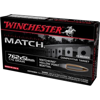 Winchester Match 7.62x51 175gr Sierra BTHP 20rd Box