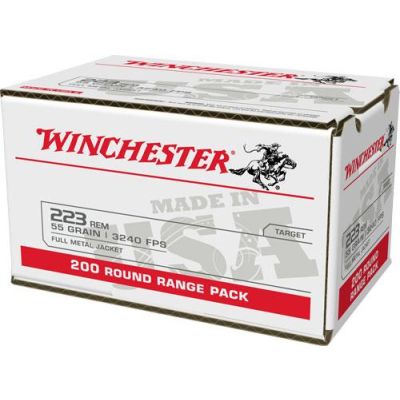 Winchester USA 223 Case Lot 55gr FMJ 800rd Case