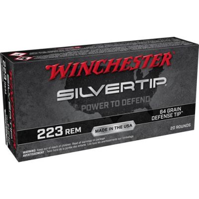 Winchester Silvertip 223 Rem 64gr Defense Tip 20rd Box