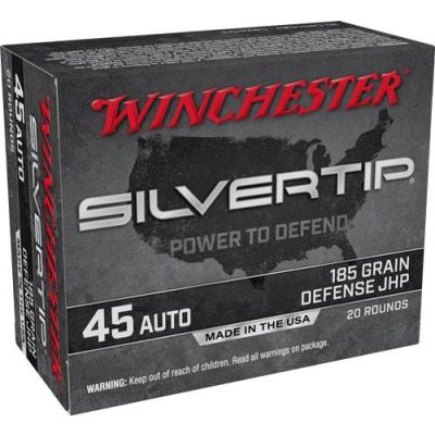 Winchester Super-X 45 ACP 185gr Silvertip HP 20rd Box