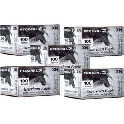 Federal American Eagle 5.56x45 NATO 55gr FMJBT 500rd Case