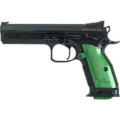 CZ TS2 Racing Green 9mm  20 - Shot Black Polycoat Green Grip