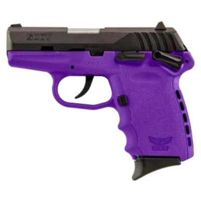 Sccy Cpx1 Pistol Dao 9mm - 10rd Black-purple Manual Safe