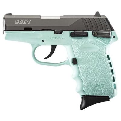 Sccy Cpx1 Pistol Dao 9mm - 10rd Black-sccy Blue Safety