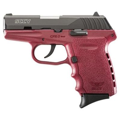Sccy Cpx2 Pistol Dao 9mm - 10rd Black-crimson W-o Safety