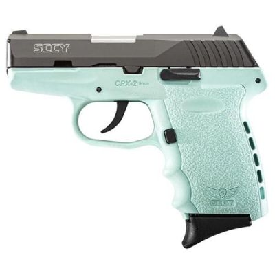 Sccy Cpx2 Pistol Dao 9mm - 10rd Blk-sccy Blue W-o Safety
