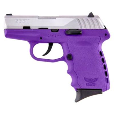 Sccy Cpx2 Pistol Dao 9mm - 10rd SS-purple W-o Safety