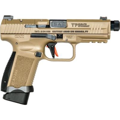 Ci Canik Tp9 Elite Combat Fde - 9mm Treaded Barrel 15rd Mag
