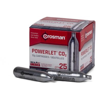Crosman Powerlet CO2 Cartridges-25 Pack