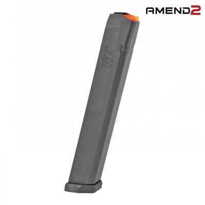 Amend2 9mm Magazine - Black 34rd Fits Glock Double Stack