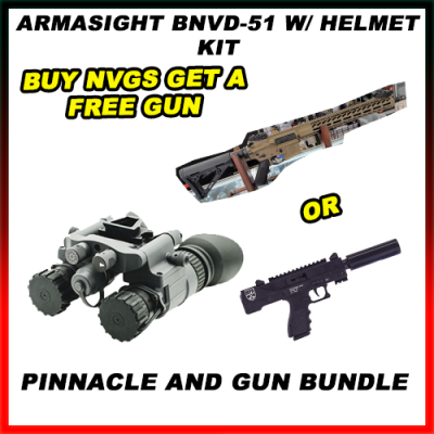 Armasight BNVD-51 w/ Helmet Kit Pinnacle And FREE Gun Bundle