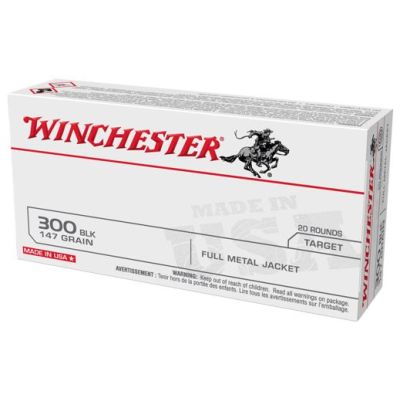 Winchester USA 300 Blackout 147gr FMJ 20rd Box