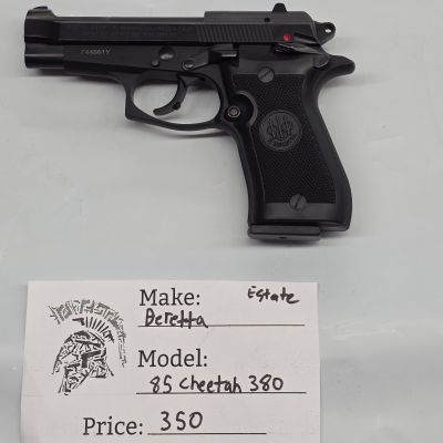 USED Beretta Model 85FS Cheetah · .380 ACP · 3.8" Barrel · 8 Rounds