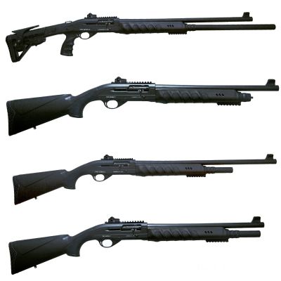 Black Aces Tactical Pro Series X Semi-Auto Shotgun - Black | 12ga | 18.5" & 24" Barrel | Includes Chokes, Hardcase, Standard & 6-Position Tactical Stock and +2 & +6 mag extensions