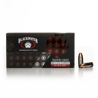 Blackwater Training Grade 9mm 115 +P 50rd
