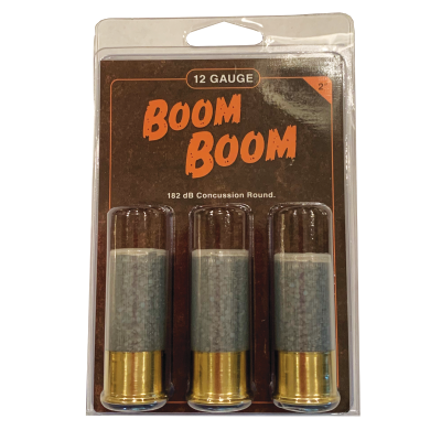 Reaper Defense "Boom Boom" 12ga 2" 182 dB Concussion Round 3rd Pack or Buy 2, Get 1 Free!!
