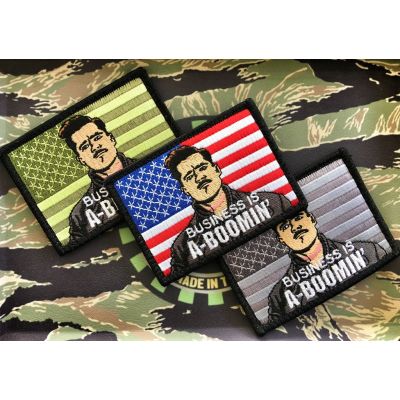 INGLORIOUS BASTARDS "BUSINESS IS A-BOOMIN" BRAD PITT MILITARY MORALE PATCH 