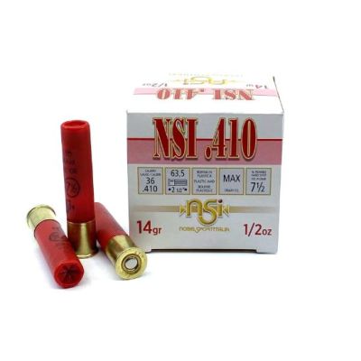 NobelSport Italia .410 Gauge 2.5", #7.5, 1/2oz, 250rd Case