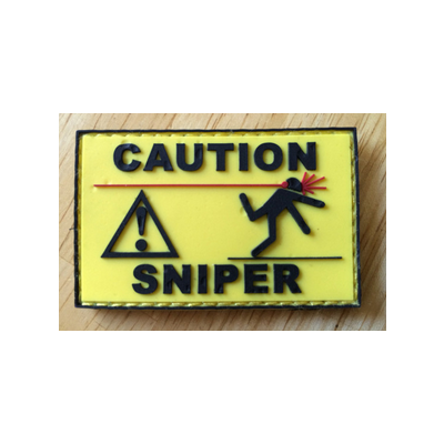 Caution Sniper PVC Patch
