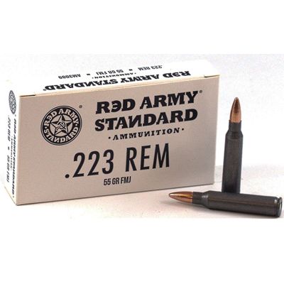 Red Army .223 55gr FMJ Steel Case 20rd Box 