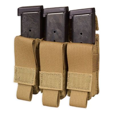 CHASE TACTICAL TRIPLE PISTOL MAG POUCH 