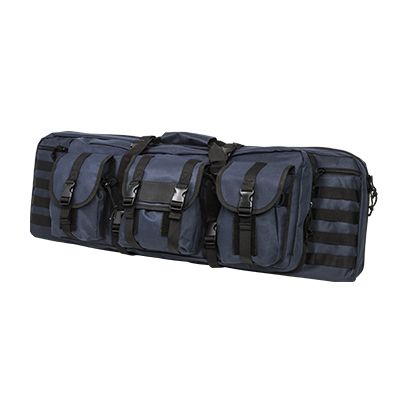 Double Carbine Case/Blue With Black Trim/36 In