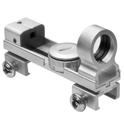 1X25 Red & Green Dot Reflex Sight / Weaver & 3/8" Dovetail Base/Silver