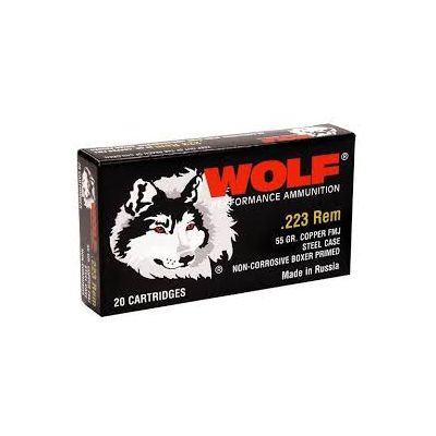 Wolf 223 55gr FMJ Steel Case
