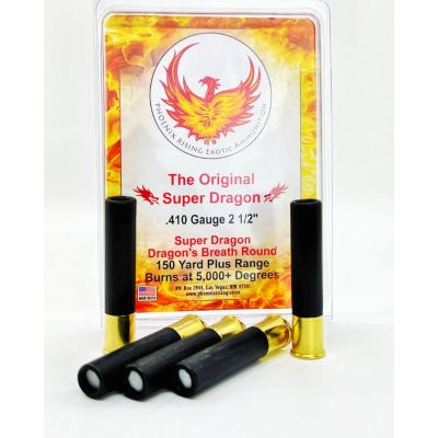 Phoenix Rising .410 "Super Dragon" Dragon's Breath 2 1/2" 5rd Pack or Buy 2, Get 1 Free!
