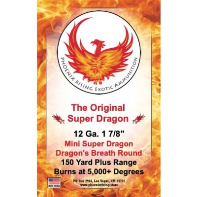 Phoenix Rising "Super Dragon" Dragon's Breath 12ga 2 3/4" 3rd Pack or Buy 2, Get 1 Free