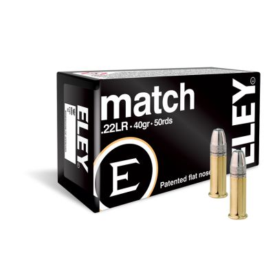 ELEY Ammo Match Grade .22LR 40gr EPS 50rd Box